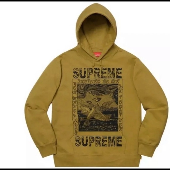 supreme mustard hoodie
